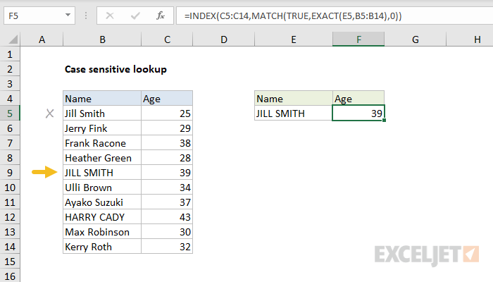 case-sensitive-lookup-excel-formula-exceljet